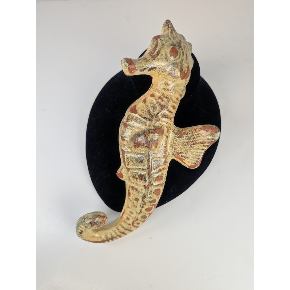 Seahorse Wall Hanging Ceramic 10" X 4" Vintage Retro Nautical Coastal Decor